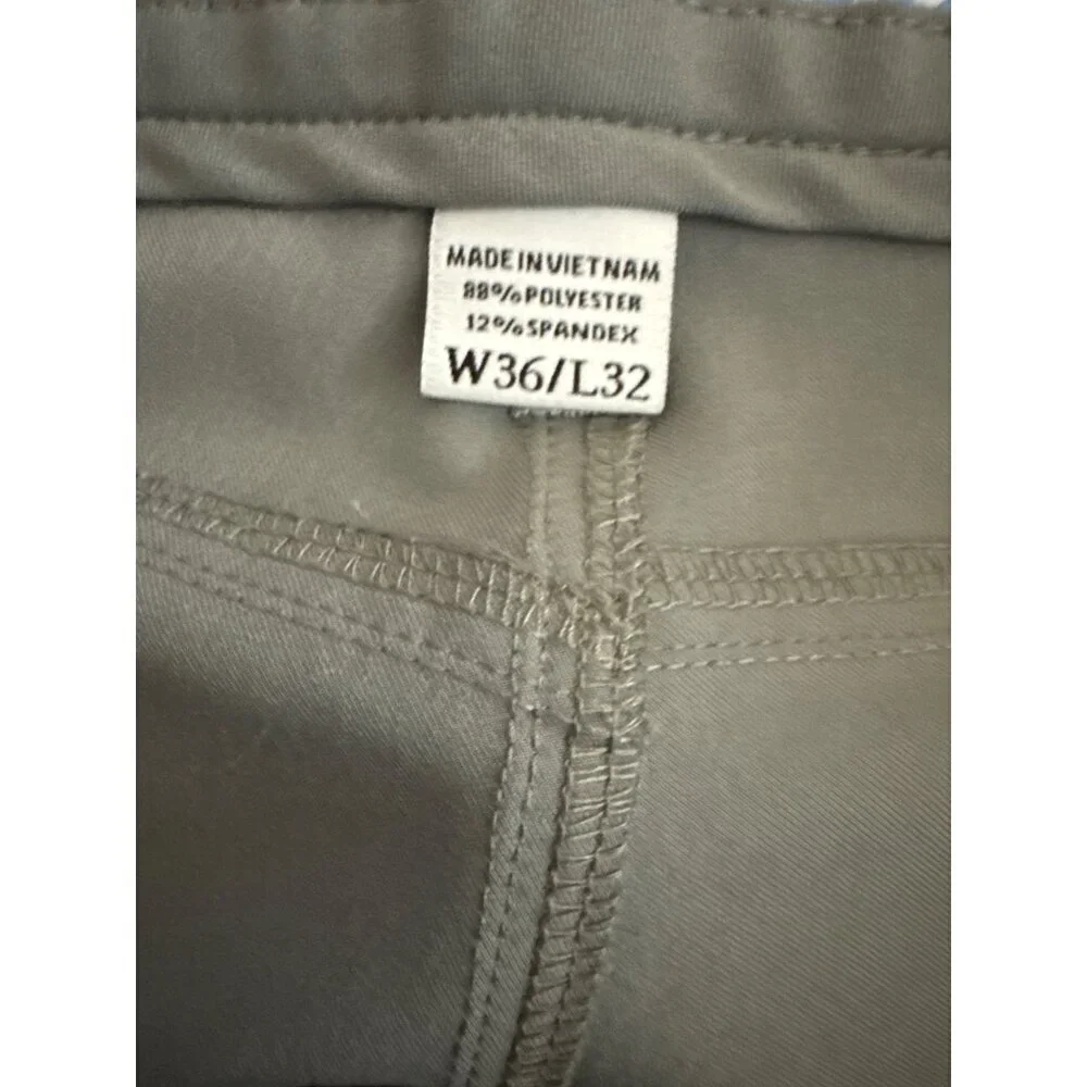 FootJoy Mens Athletic Fit Gray Golf Pants W36/L32
